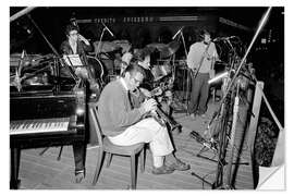 Selvklebende plakat Chet Baker at the "Lugano Estival Jazz", 1980