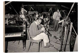 Tableau en bois Chet Baker at the "Lugano Estival Jazz", 1980