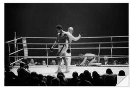 Wandsticker Muhammad Ali KO auf Jürgen Blin, Zürich, 1971