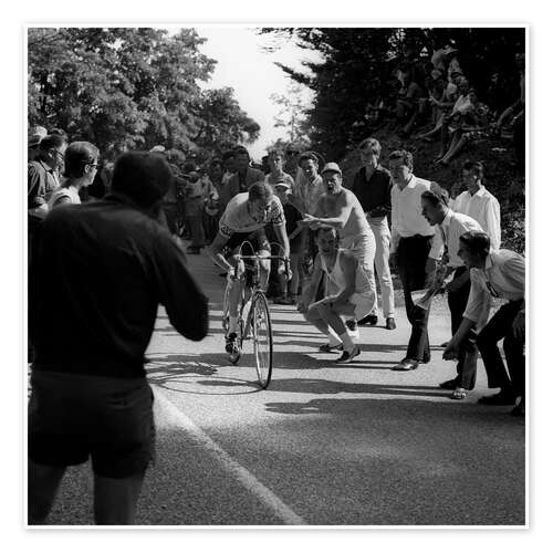 Juliste 3rd stage of the Tour from Delsberg to Basel, 1964