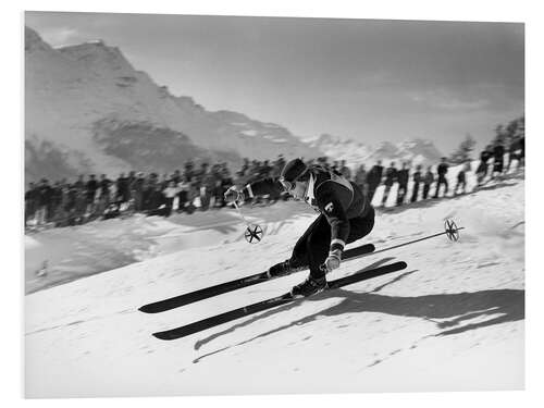 Obraz na PCV Ski Racer Karl Molitor in St. Moritz, 1948