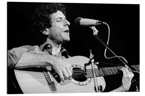 Stampa su alluminio Leonard Cohen at the Montreux Jazz Festival, 1976