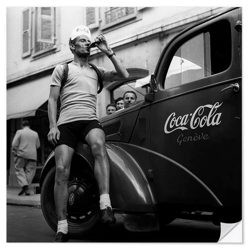 Wall sticker Gottfried Weilenmann before the Tour de Suisse, 1949
