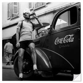 Naklejka na ścianę Gottfried Weilenmann before the Tour de Suisse, 1949