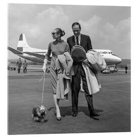 Acrylic print Mel Ferrer and Audrey Hepburn, Zurich, 1959