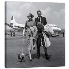 Canvas print Mel Ferrer and Audrey Hepburn, Zurich, 1959