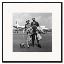 Framed art print Mel Ferrer and Audrey Hepburn, Zurich, 1959