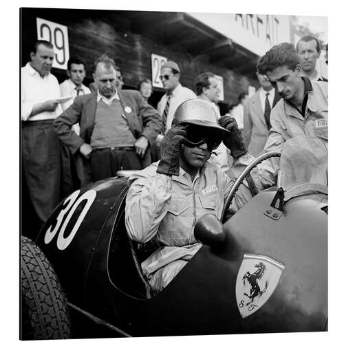 Aluminiumsbilde Italian racing driver Piero Taruffi, Berne, 1952