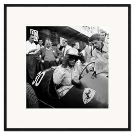 Framed art print Italian racing driver Piero Taruffi, Berne, 1952