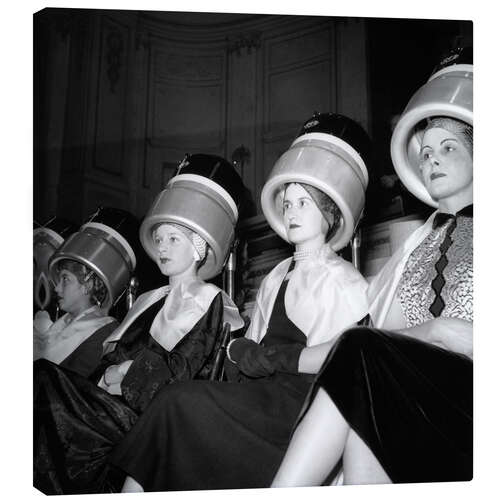 Canvas print 4th National Hairdressing Prize, Bern, 1950