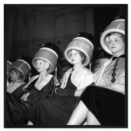 Gerahmter Kunstdruck 4. Nationaler Friseurpreis, Bern, 1950