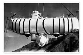 Plakat Bathyscaphe Trieste is launched, 1960