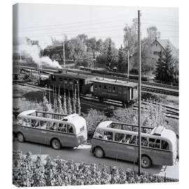 Obraz na płótnie Two Alfa Romeo buses, Zurich, 1943