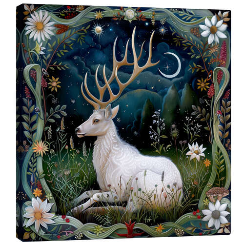 Canvas print Woodland Deer