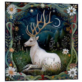 Foam board print Woodland Deer