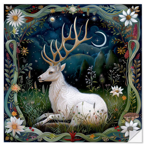 Vinilo para la pared Woodland Deer