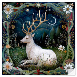 Autocolante decorativo Woodland Deer