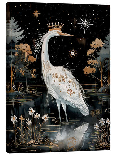 Canvas print Royal Crane