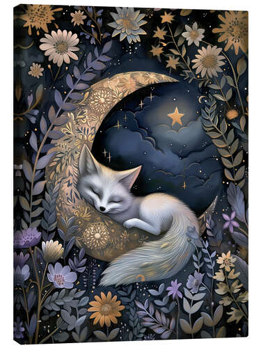 Canvas print Moon Fox