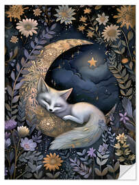 Autocolante decorativo Moon Fox