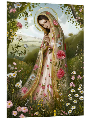 Foam board print The Virgin Mary II