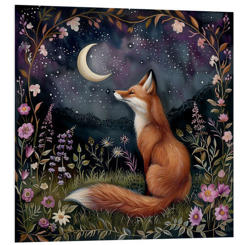 Foam board print Woodland Fox