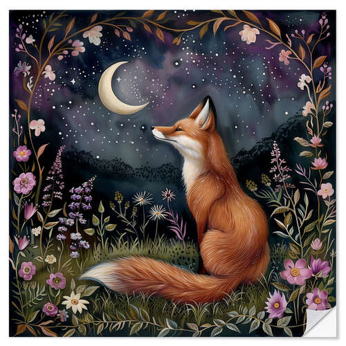 Autocolante decorativo Woodland Fox