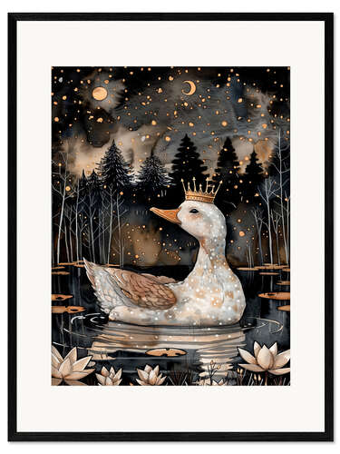 Innrammet kunsttrykk Regal Duck