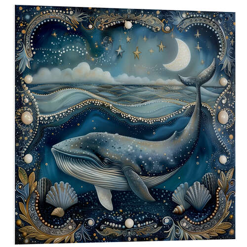 PVC print Whales of the Magic Ocean II