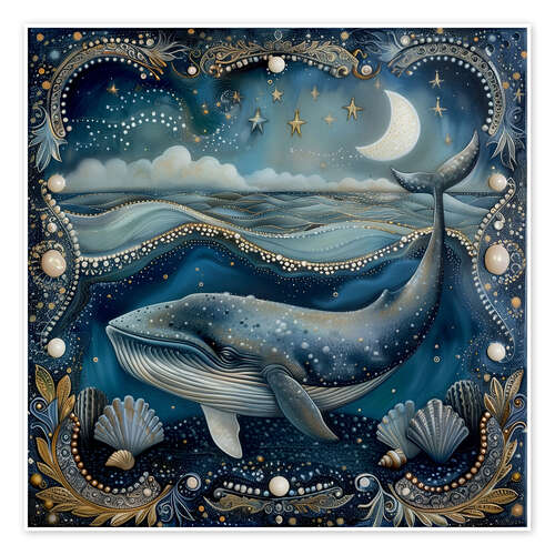 Póster Whales of the Magic Ocean II