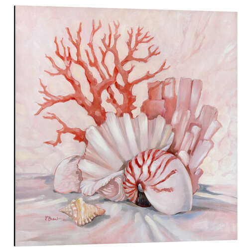Quadro em alumínio Coral Still Life I