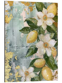 Magnettafel Goldener Zitronenzweig II