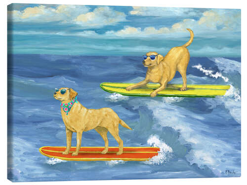 Canvas print Surf Pup in sunglasses