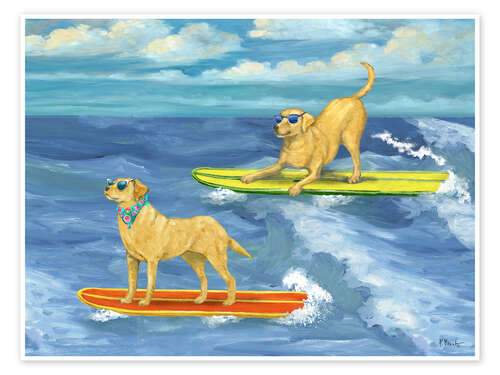 Plakat Surf Pup in sunglasses