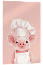 Obraz na szkle akrylowym Professional Piggy - PetalsPrintsDesign