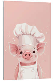 Cuadro de aluminio Professional Piggy - PetalsPrintsDesign