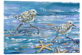 Quadro em acrílico Sand Pipers - Estelle Grengs