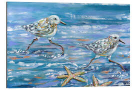 Aluminium print Sand Pipers - Estelle Grengs