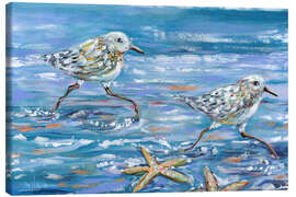Canvas-taulu Sand Pipers - Estelle Grengs