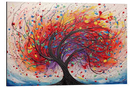 Alubild Roter Glücksbaum - Lena Owens