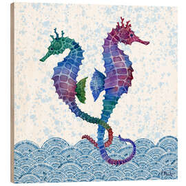 Trätavla Seahorse - Paul Brent