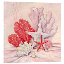 Tableau en verre acrylique Coral Still Life II