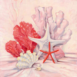 Magnettafel Korallenstillleben II
