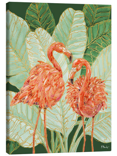 Canvas-taulu Martinique Flamingos