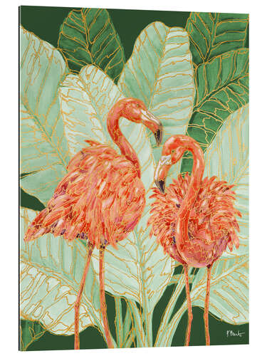 Tableau en plexi-alu Martinique Flamingos