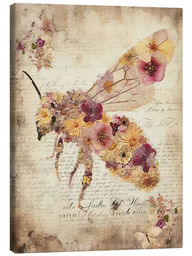 Canvas print Floral Bee I
