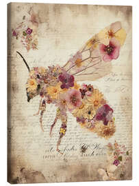 Canvas print Floral Bee I - RileyB