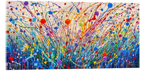 Akrylbilde Abstract Meadow Flowers