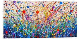 Akrylbilde Abstract Meadow Flowers - Lena Owens