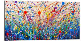 Tableau en aluminium Abstract Meadow Flowers